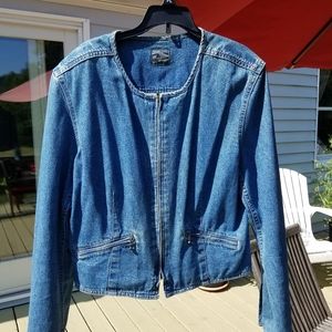 Lizwear vintage cropped denim jacket
